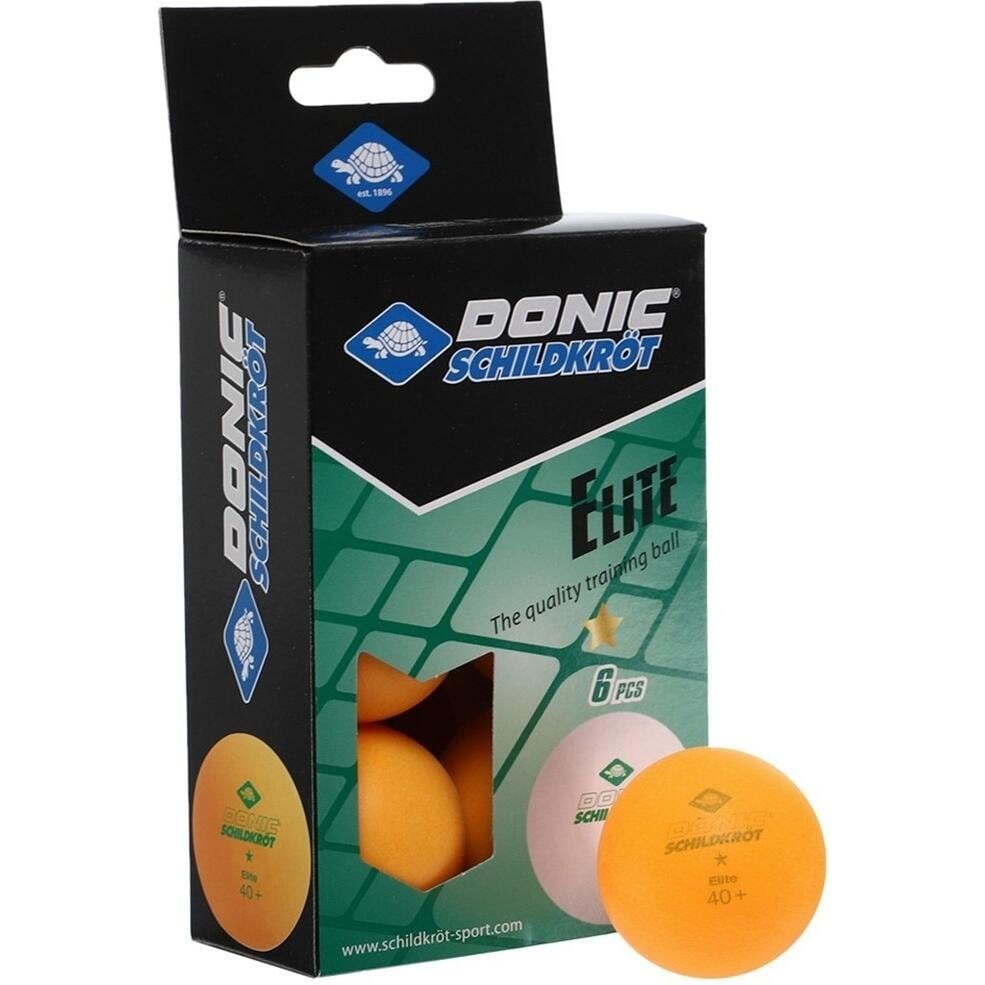Набор мячей для настольного тенниса Donic ELITE 1*6 шт. Оранжевый (608518)
