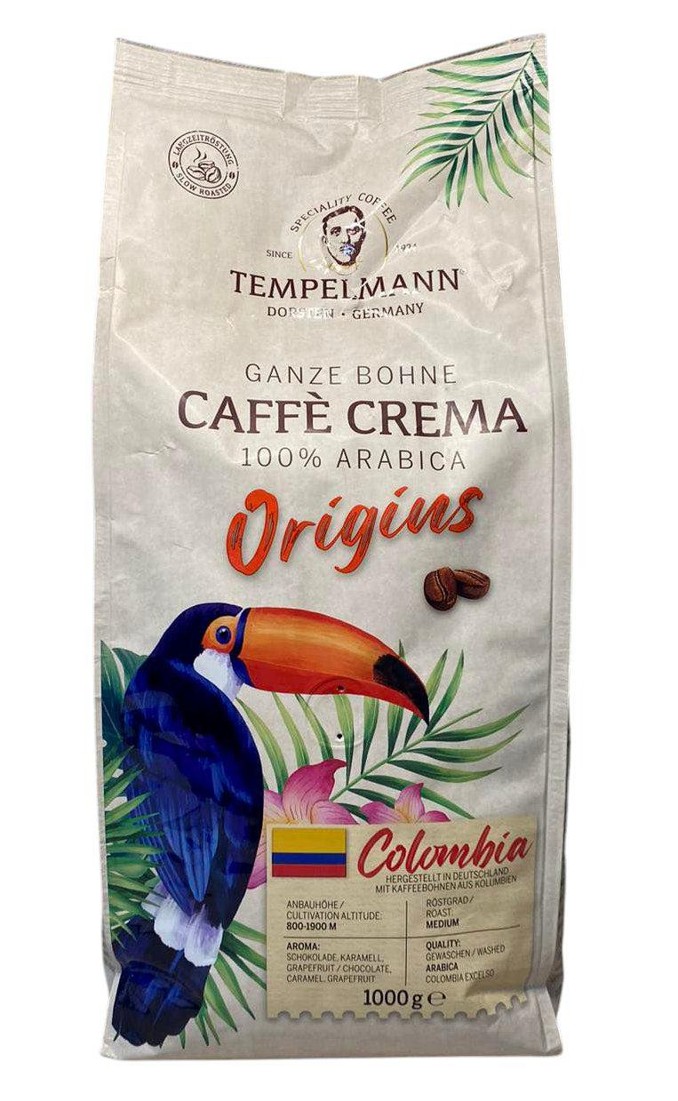 Кофе Tempelmann Colombia Origins 100% Арабика зерно 1 кг (60555)