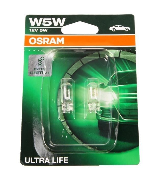 Автолампа W5W Ultra Life 12V 5W W2,1x9,5d блистер 2 шт. (2825ULT02B) - фото 1