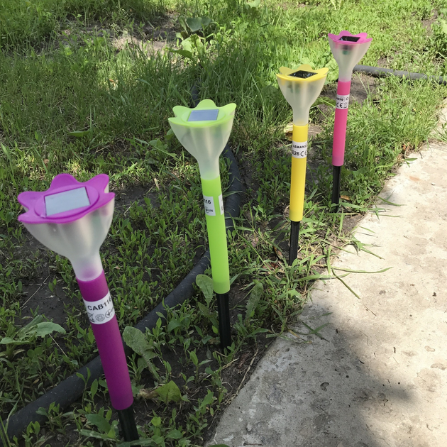 Садовый светильник Lemanso грунтовый на солнечной батарее с выключателем Розовый (CAB116) - фото 4 Садовый светильник Lemanso грунтовый на солнечной батарее с выключателем Розовый (CAB116) - фото 4