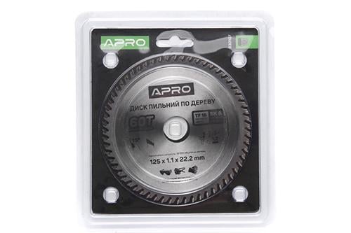 Диск пильный по дереву Apro 60Т 125х22,2 мм (830107)