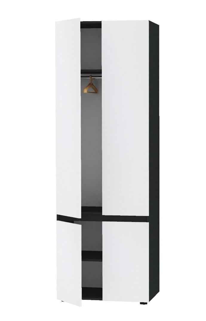 Шкаф Алекса СН-800-1т 80х55х238 см Белый/Антрацитовый