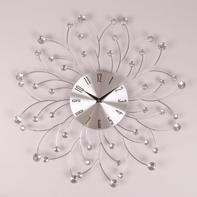 Часы металлические с стразами Flora D-49 см (38200)