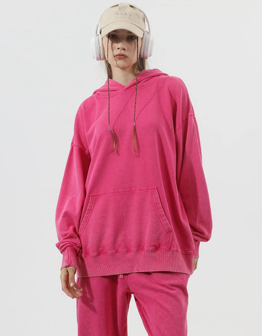Худи с капюшоном унисекс S Розовый (02470779) - фото 3