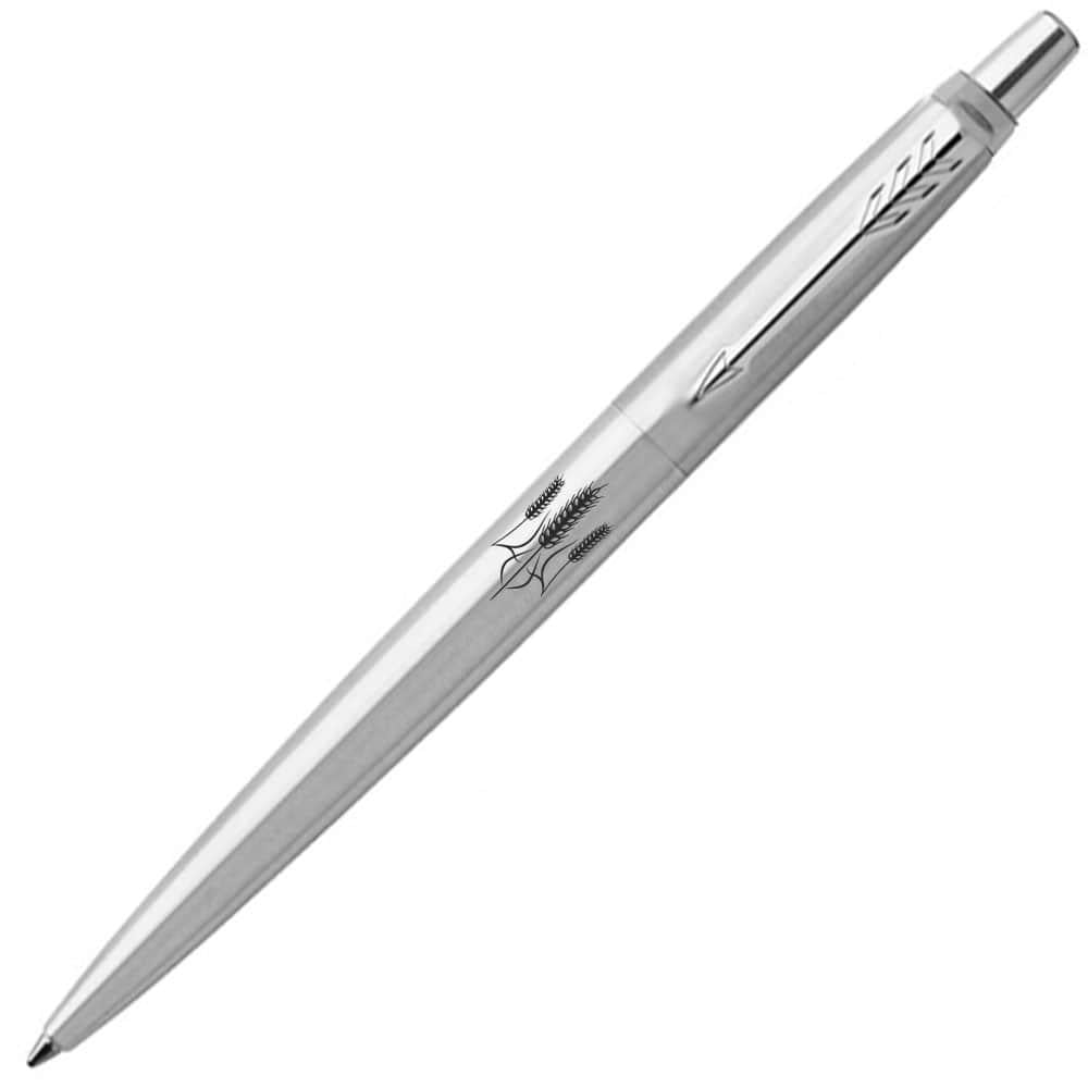 Ручка шариковая Parker JOTTER 17 UKRAINE SS CT Трезубец (16132_T059b)