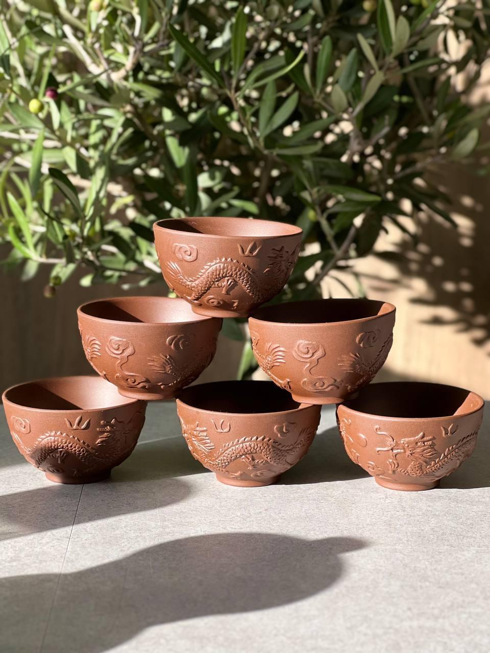 Пиала глиняная Дракон 100 мл Коричневый (OS-TC072) - фото 4 Пиала глиняная Дракон 100 мл Коричневый (OS-TC072) - фото 4