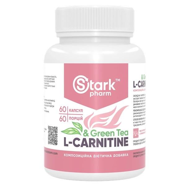 Жироспалювач для спорту Stark Pharm L-Carnitine & Green Tea Extract 600 мг 60 Caps