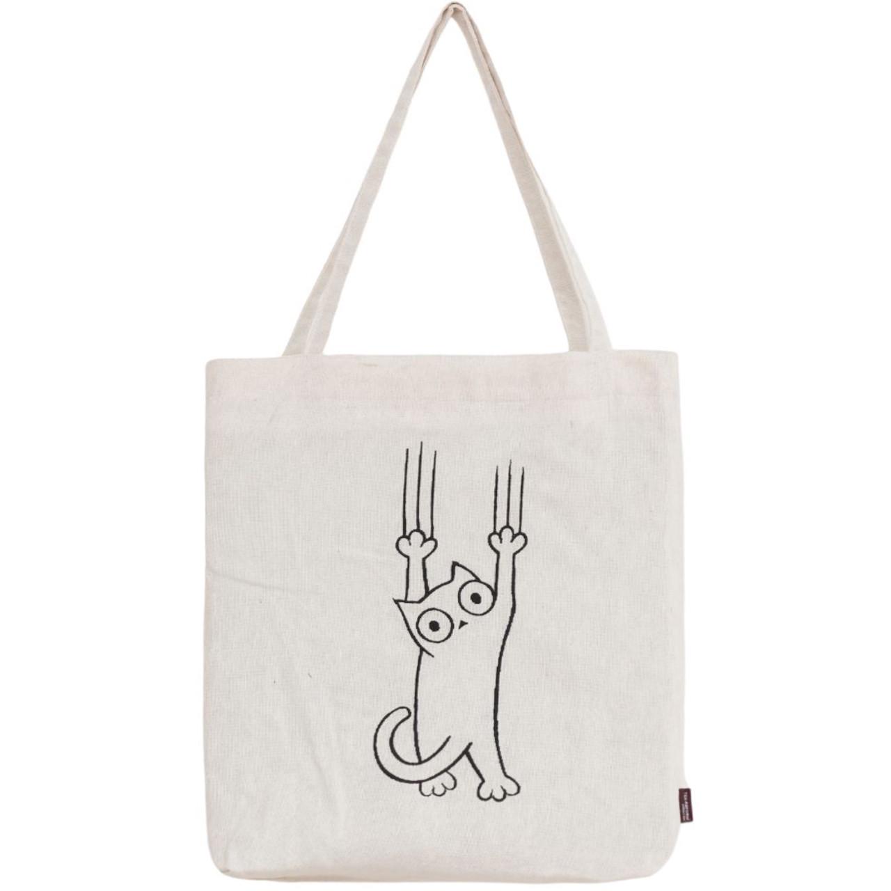 Еко-сумка Кот Бежевый (1654252450)