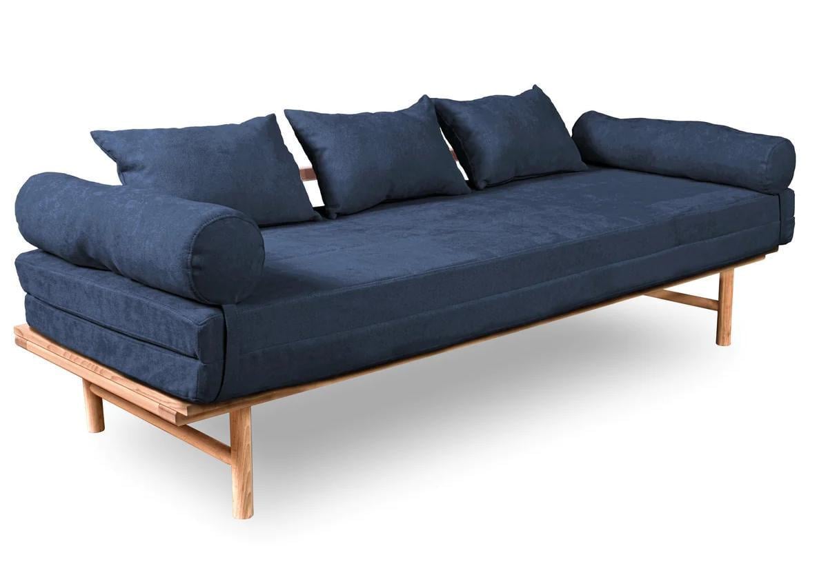 Диван-кушетка раскладной Woodman Le Mar из массива дерева без покрытия Синий - фото 1 Диван-кушетка раскладной Woodman Le Mar из массива дерева без покрытия Синий - фото 1