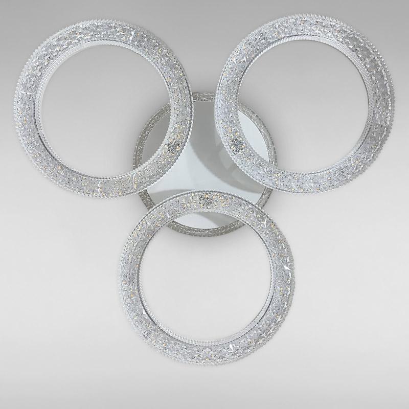 Потолочная люстра LED с подсветкой Light House SC-18290/3C 108W 2.4G Ф640х90 Белый