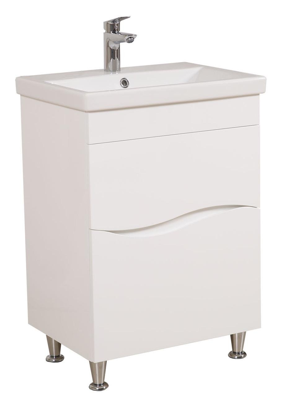 Тумба Альфа напольная c умывальником Элит 60 см Белый (1663843363) Тумба Альфа напольная c умывальником Элит 60 см Белый (1663843363)