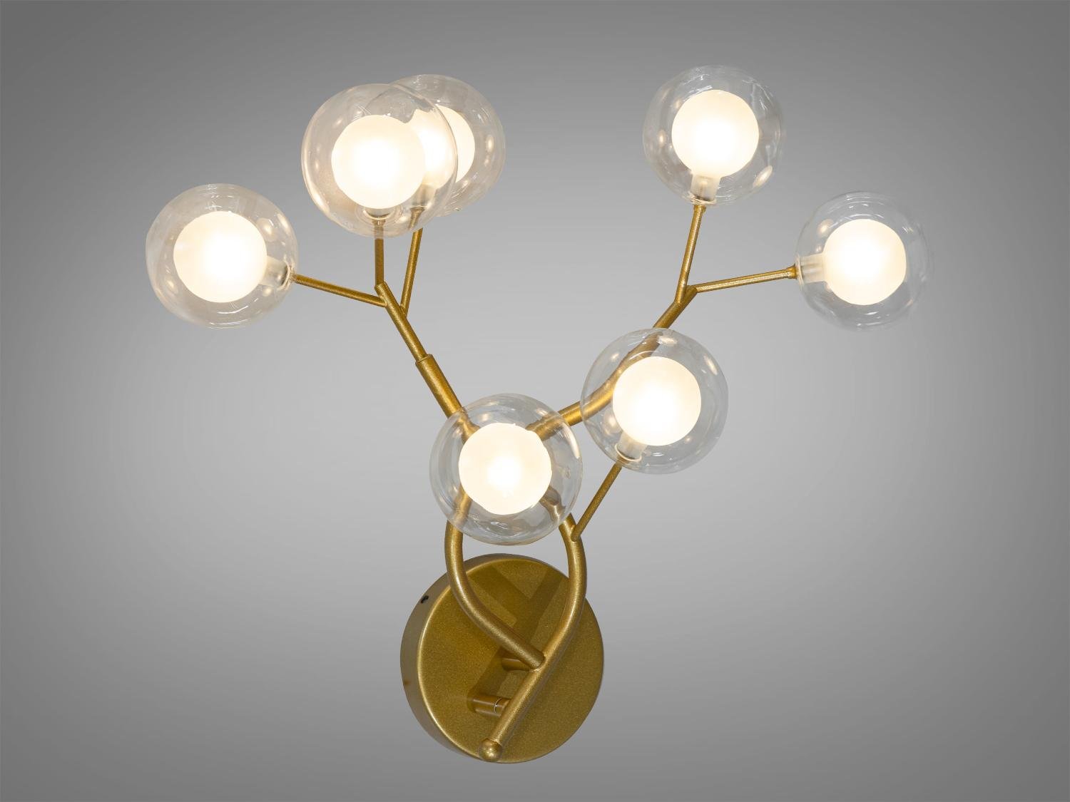 Бра на 7 ламп Diasha Світлячок B887-7B GD Золотий