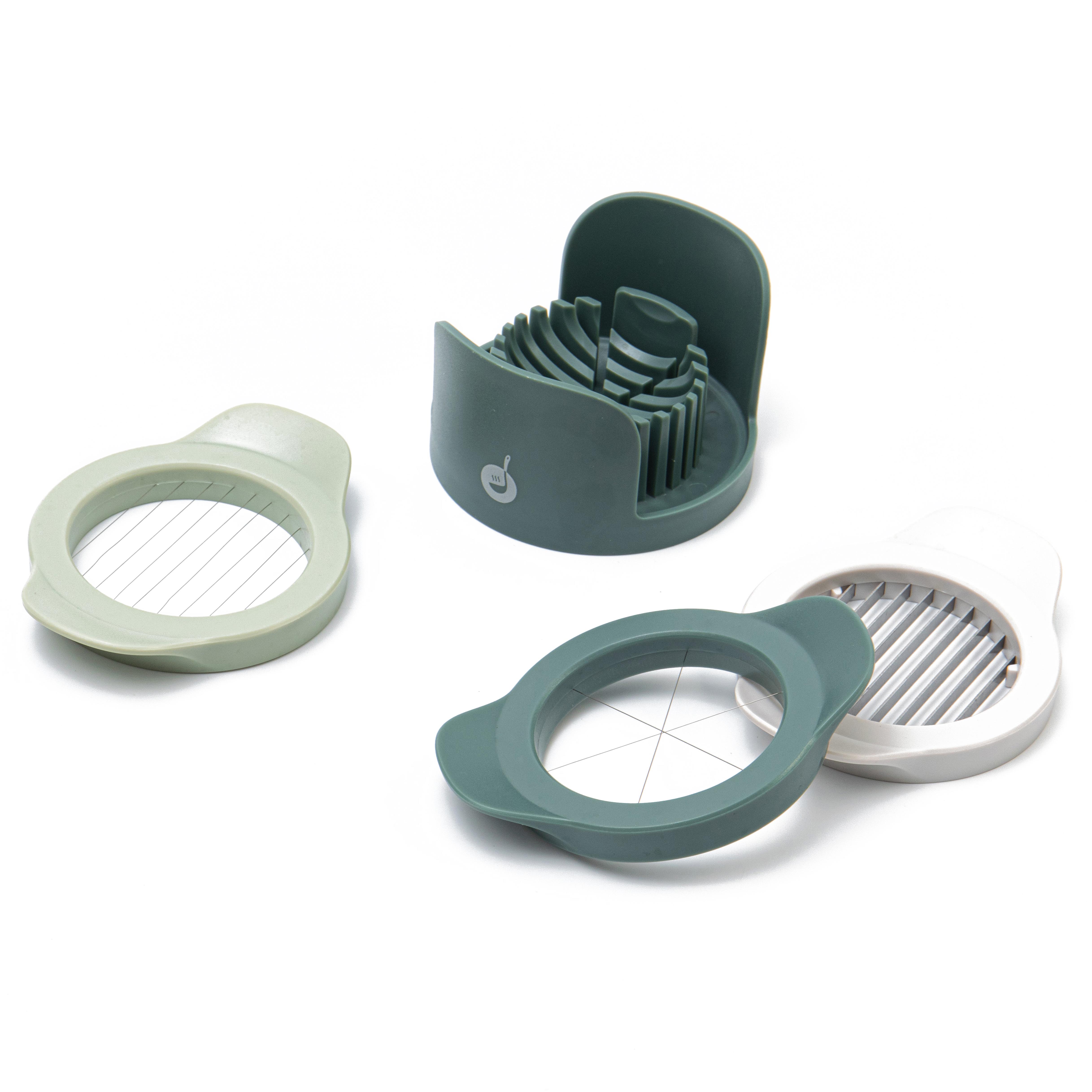 Яйцерізка Мамин Посуд металева 3 насадки