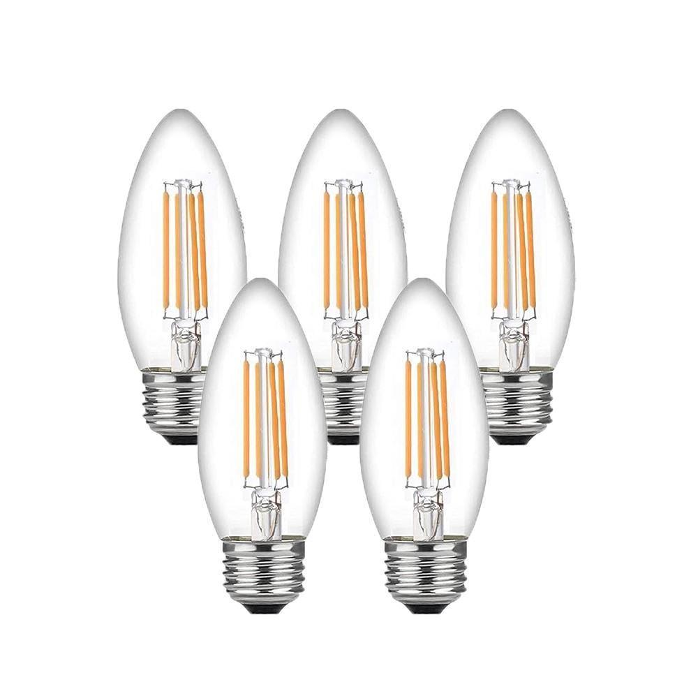 Набор декоративных ламп филаментных ETRON Filament 5 шт. 4W C37 4200K 220V E27 (23816)