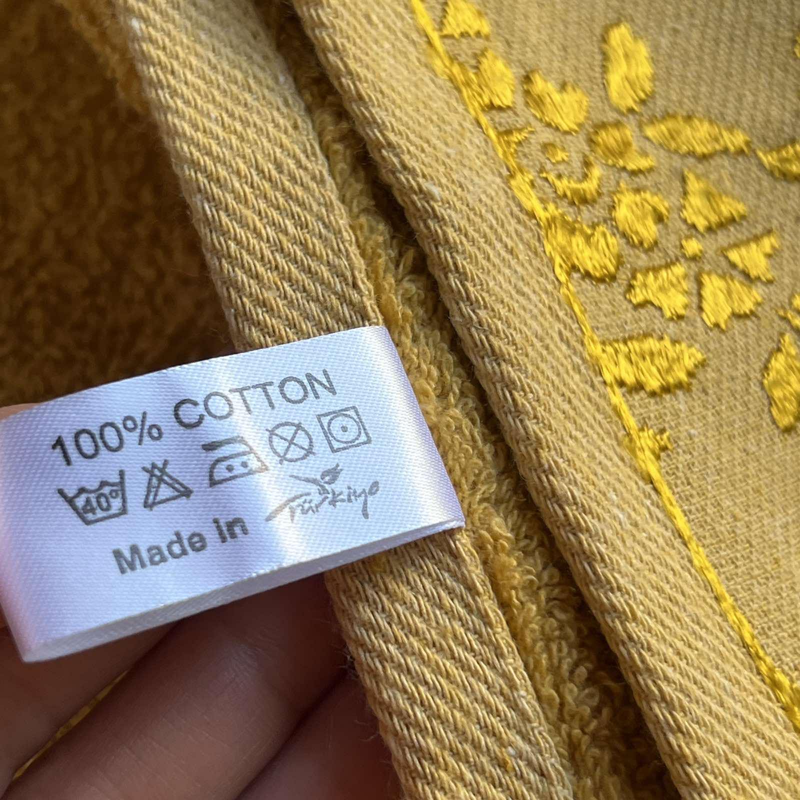 Набір рушників банне та для обличчя 70х40 см/50х90 см 2 шт. Жовтий (mame2v1cic1-sari) - фото 3 Набір рушників банне та для обличчя 70х40 см/50х90 см 2 шт. Жовтий (mame2v1cic1-sari) - фото 3