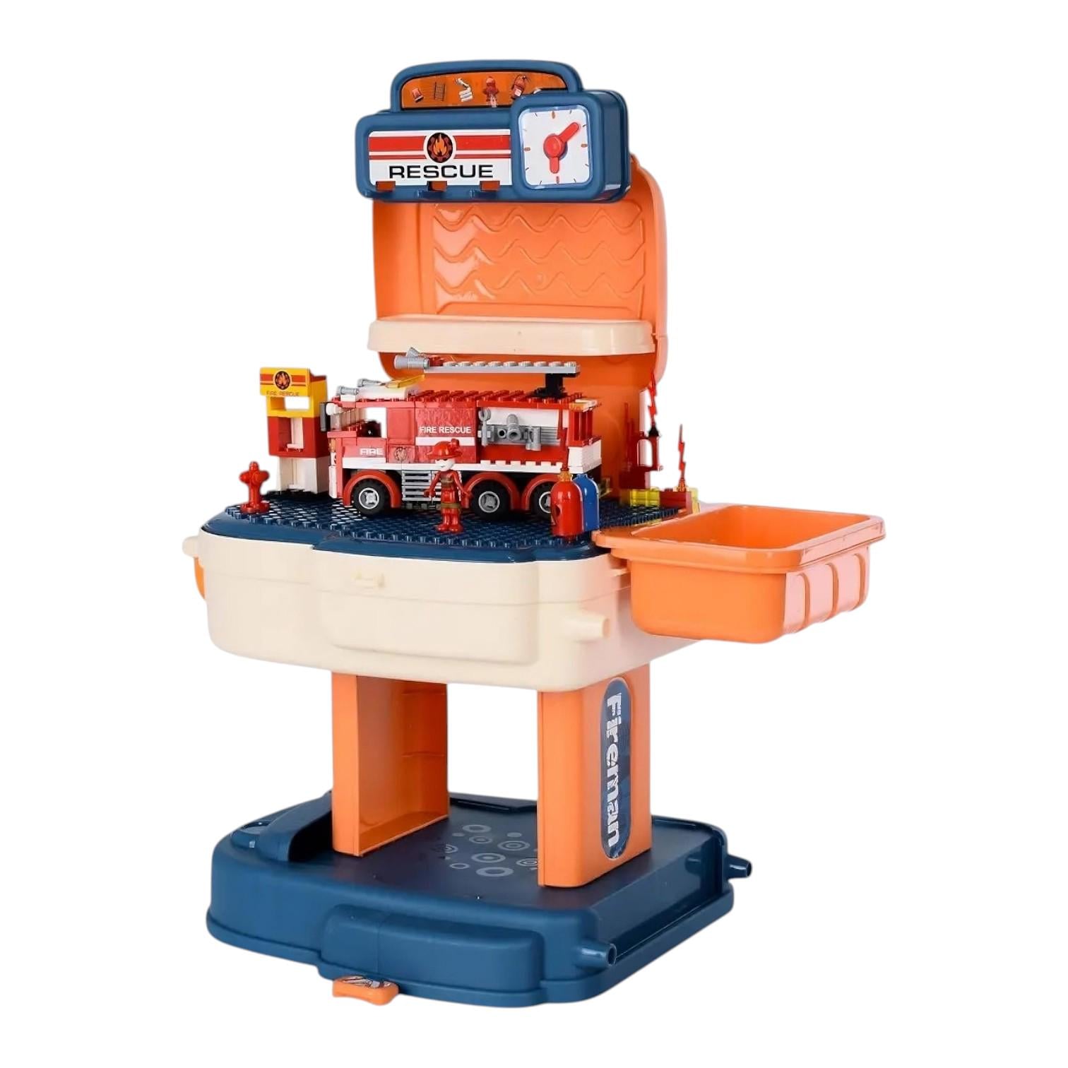 Конструктор детский 8415 P рюкзак-трансформер пожарная служба 209 эл. (28536079)