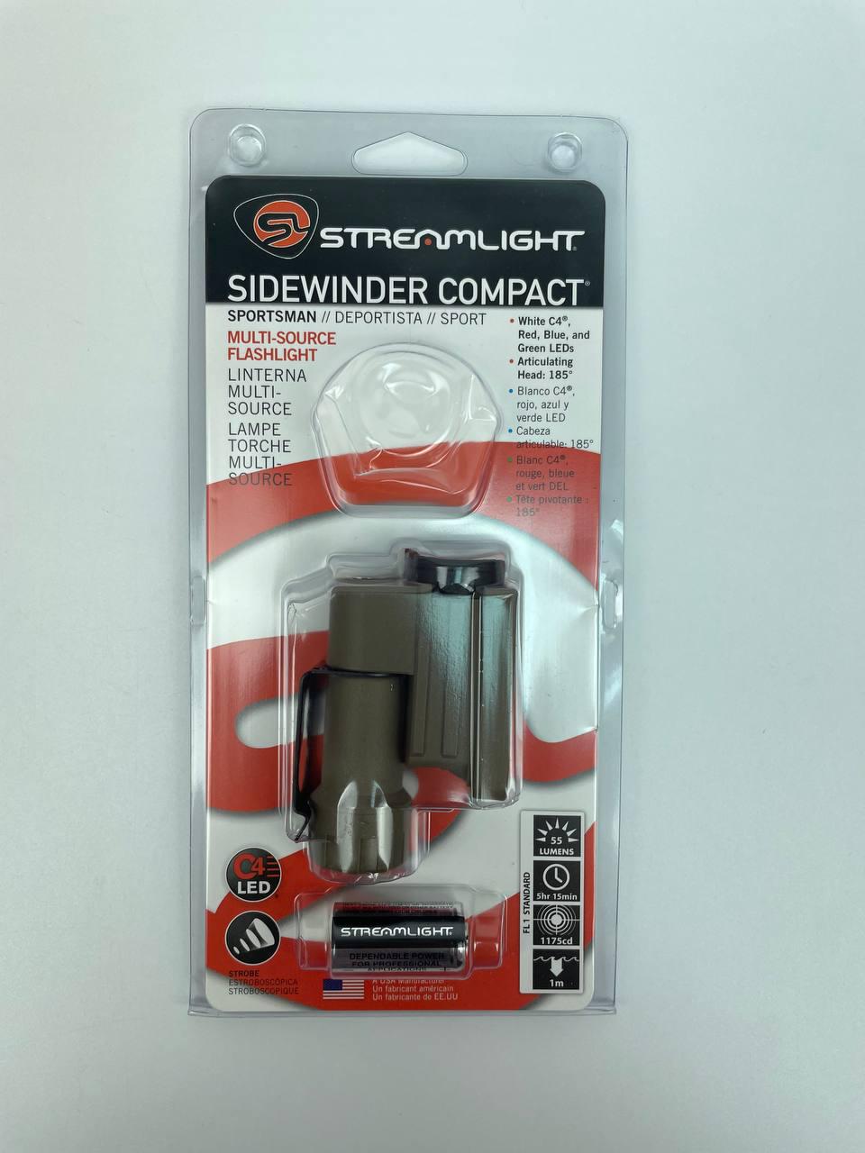 Ліхтарик для шолома Streamlight Sidewinder Compact Coyote (42431)