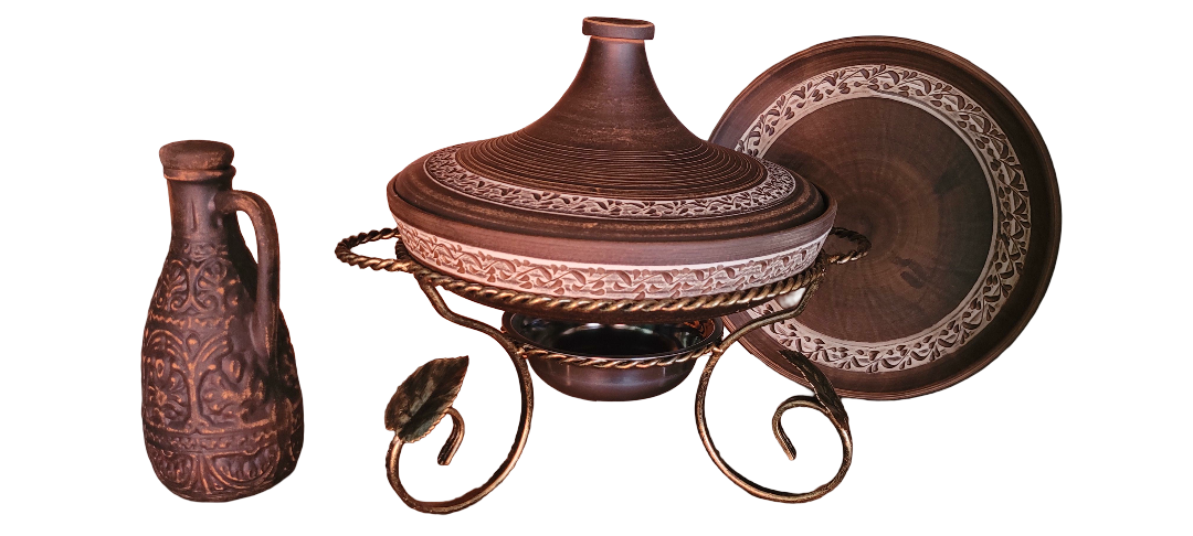 Садж керамический таджин/блюдо/штоф для вина