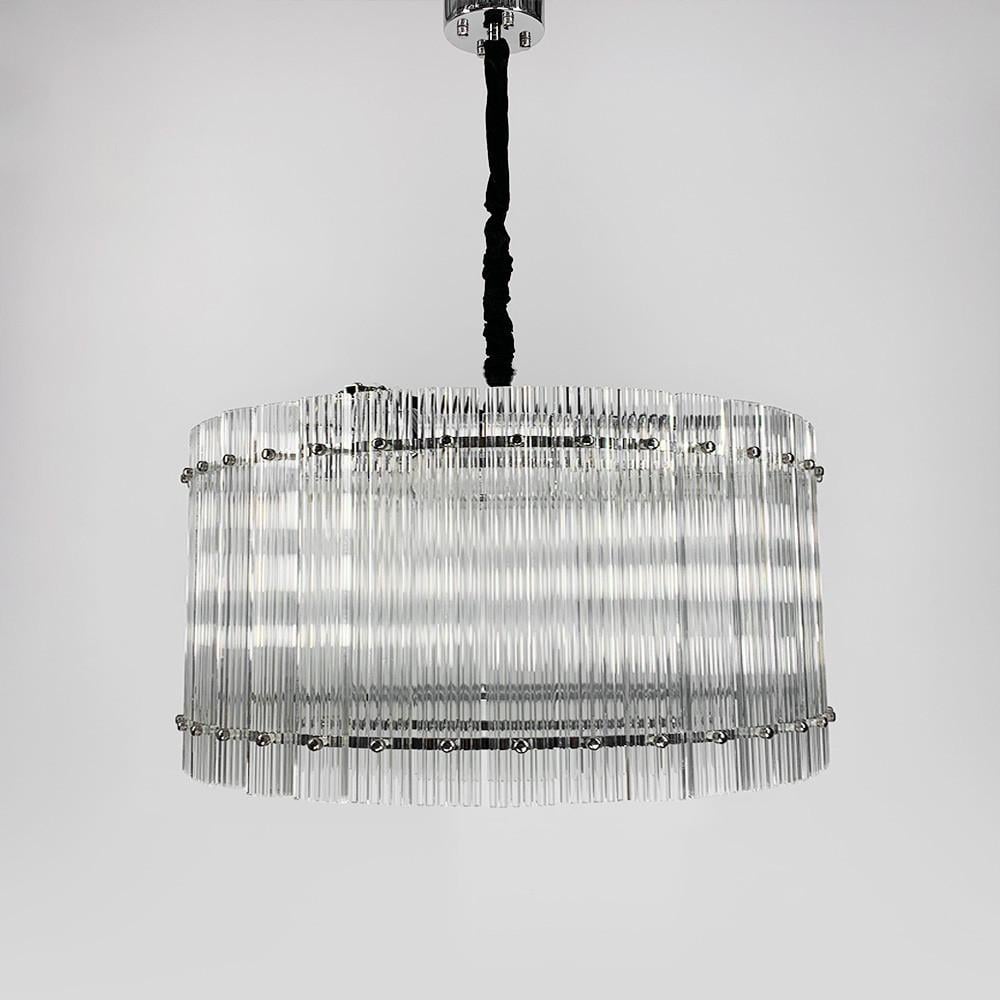 Люстра кришталева кругла із сріблом Ø 80 см (MJ 99-800 CH) - фото 1 Люстра кришталева кругла із сріблом Ø 80 см (MJ 99-800 CH) - фото 1