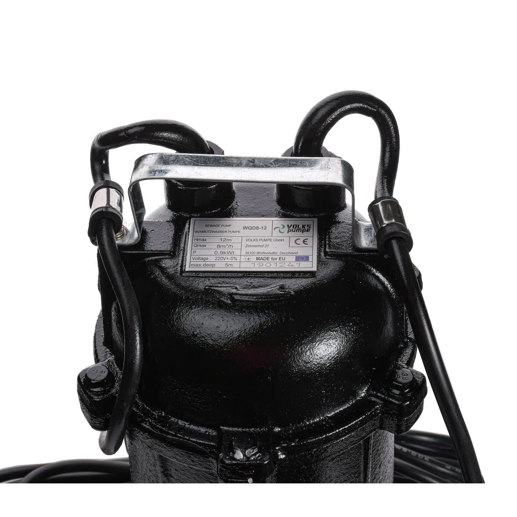 Насос фекальний VOLKS pumpe WQD8-12 0,9 кВт (GSR-000010615) - фото 6