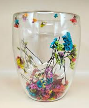 Стакан с двойными стенками Сухоцветы стеклянные 450 мл (25181160) - фото 3 Стакан с двойными стенками Сухоцветы стеклянные 450 мл (25181160) - фото 3