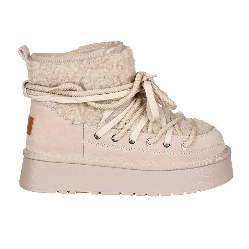 Уггі жіночі Hengji T39-3/80066 замшеві р. 36 Бежевий (23069232) - фото 3