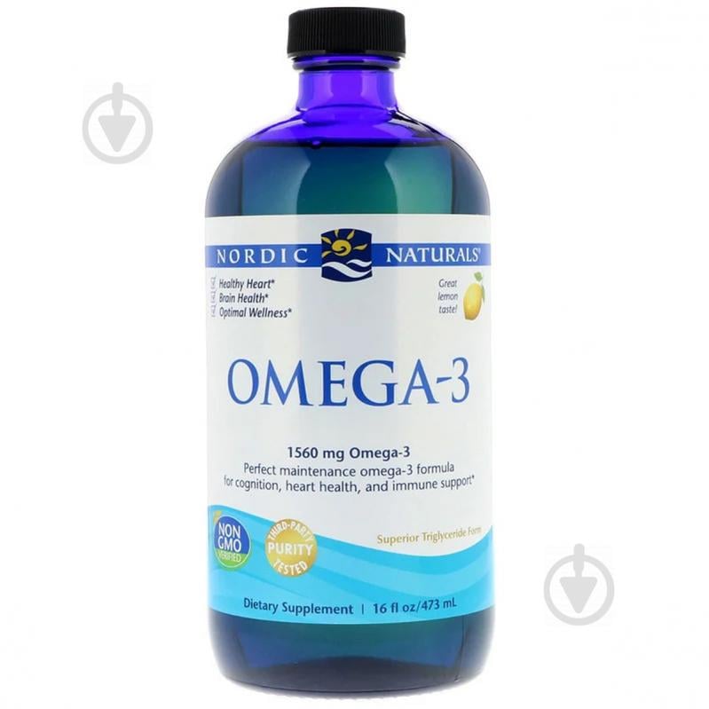 Омега-3 Nordic Naturals Omega-3 Lemon 1,560 мг 473 мл. Омега-3 Nordic Naturals Omega-3 Lemon 1,560 мг 473 мл.
