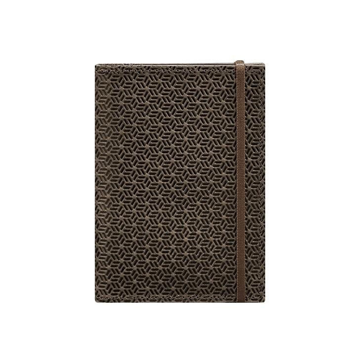 Обкладинка шкіряна для паспорта 2.0 Карбон Темно-коричневий (A-026218)