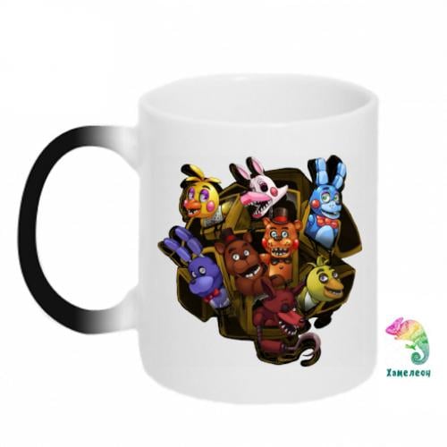 Чашка хамелеон Five Nights At Freddy's monsters 320 мл Черно-белый (8455430-17-147833)