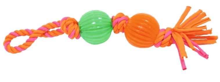 Игрушка для собак Croci Мячи на узловом канате 33x5,5 см (1199892560)