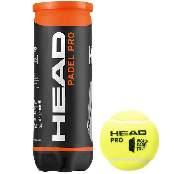 М'ячі для падел-тенісу Head Padel team 3b Жовтий (575651)