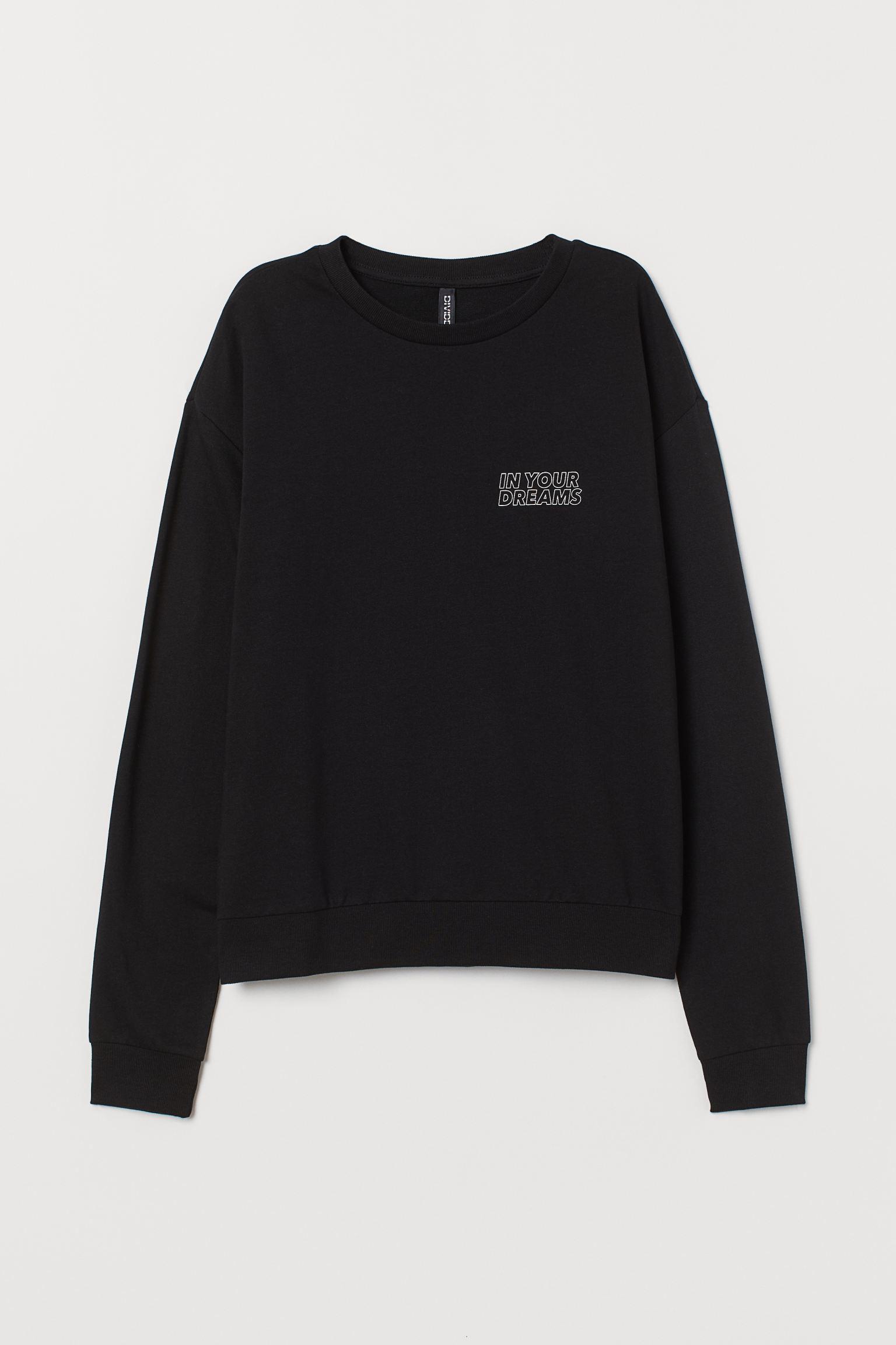 Світшот H&M XS написи Чорний (1512754267) Світшот H&M XS написи Чорний (1512754267)