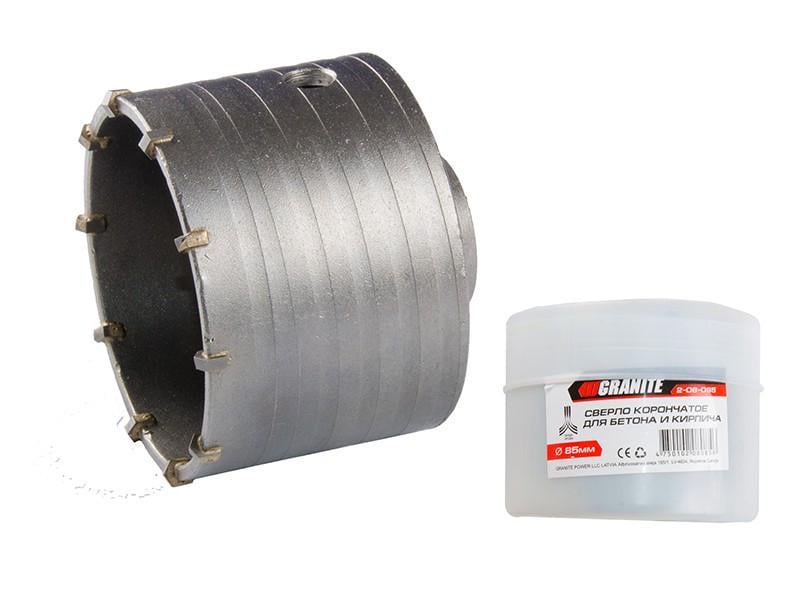 Свердло корончате Granite для бетону 85 мм 10 зубців (2-08-085)