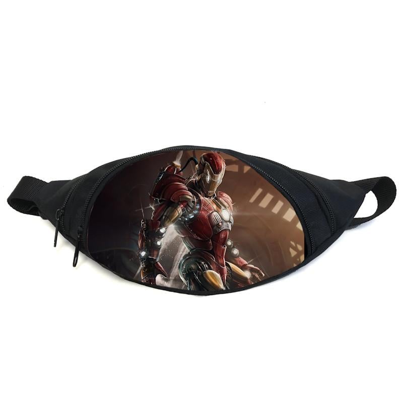 Поясная сумка-бананка Cappuccino Toys Железный человек GB-Ironman 09 Черный (2399979982)