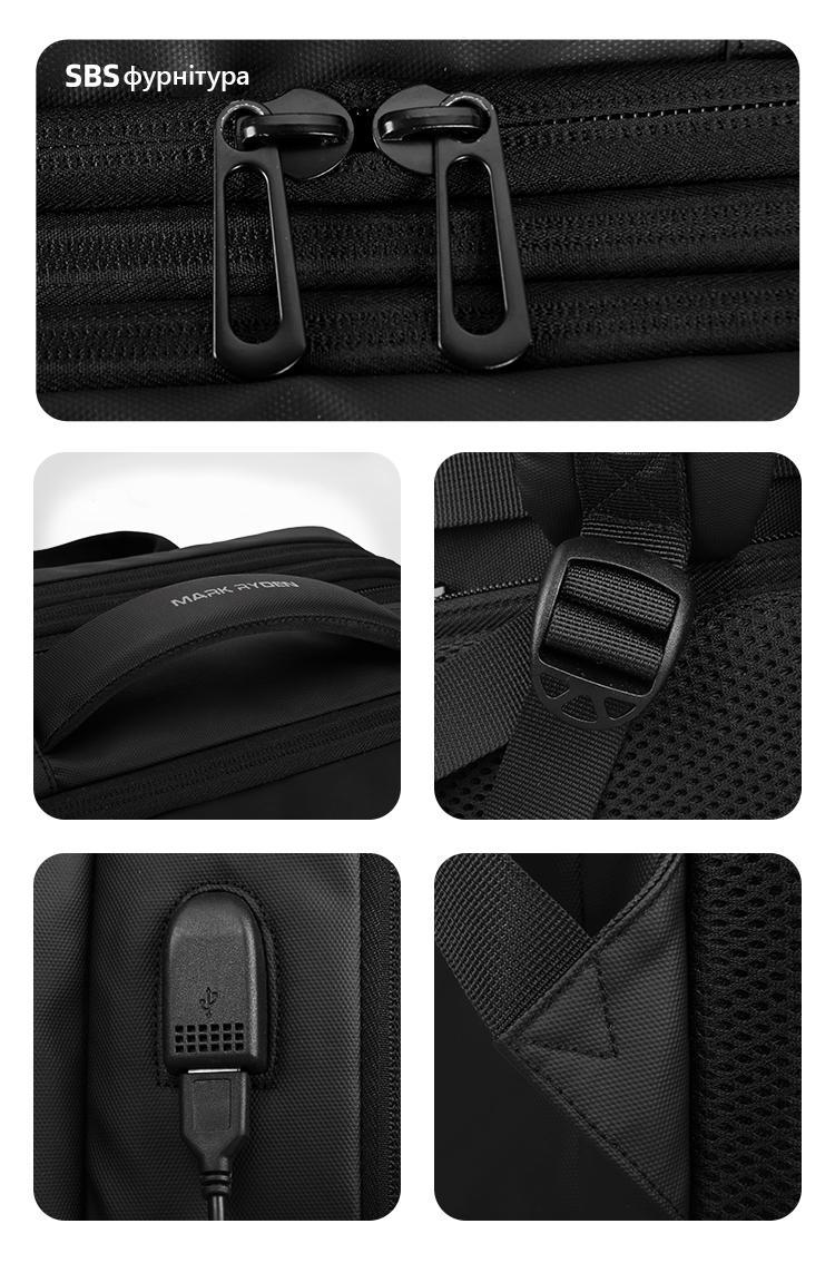 Рюкзак трансформер Mark Ryden Infinity MR9299YY Rain з накидкою від дощу - фото 16 Рюкзак трансформер Mark Ryden Infinity MR9299YY Rain з накидкою від дощу - фото 16