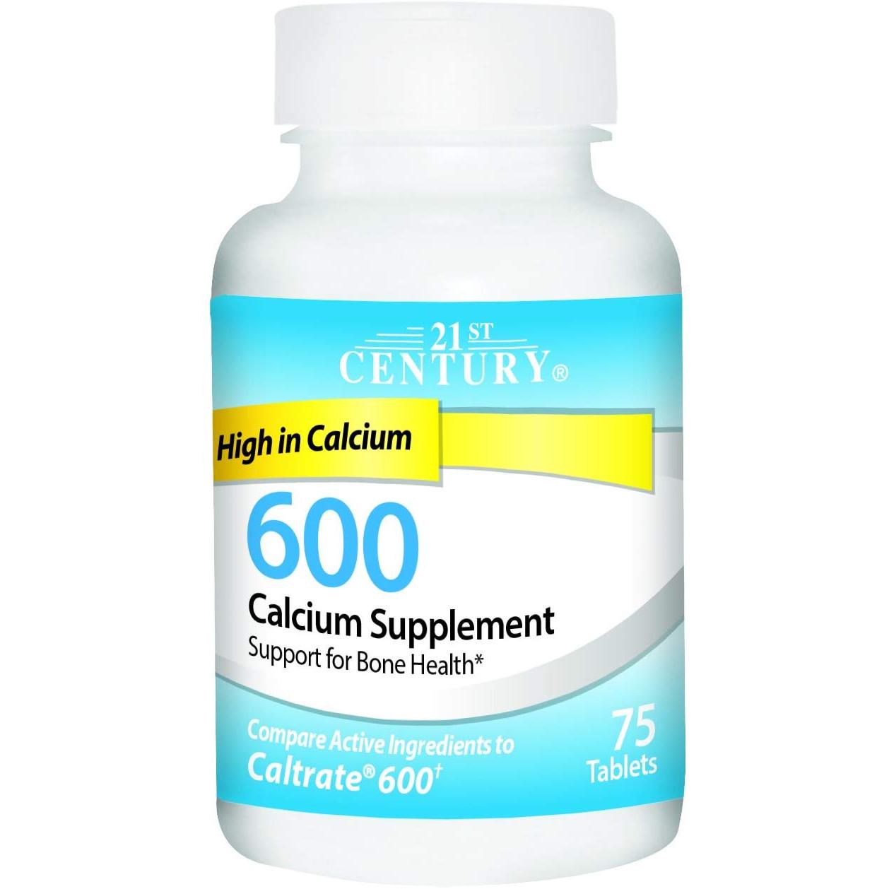 Кальций 600 21st Century Calcium Supplement 600 mg 75 tablets