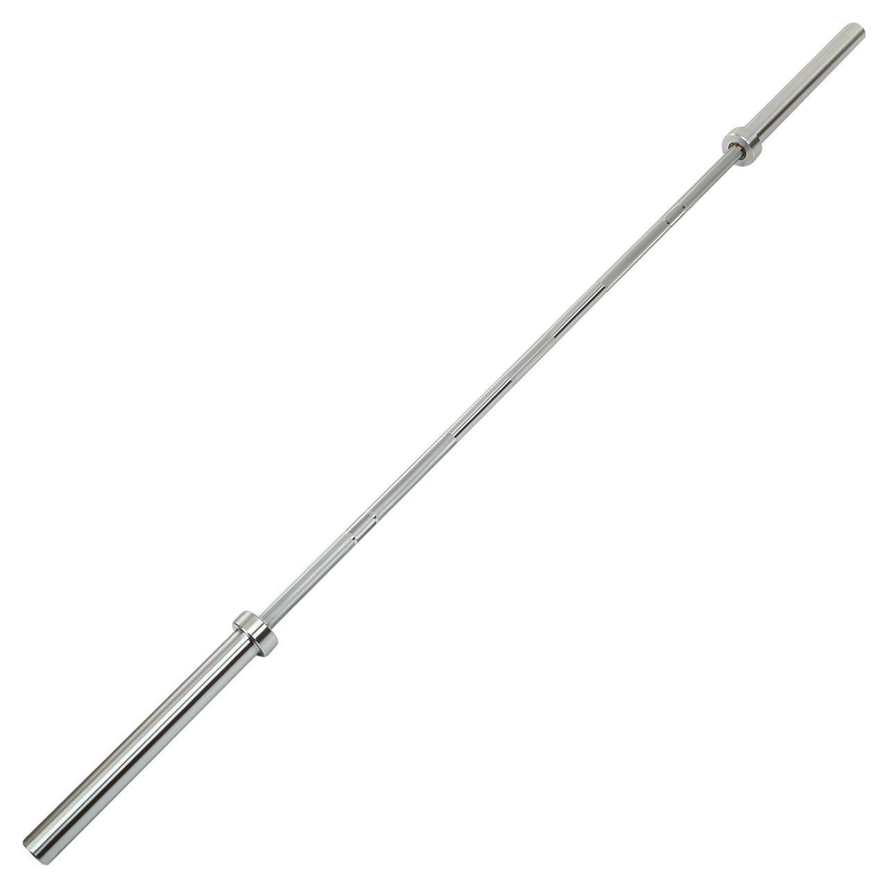 Гриф для штанги LiveUp LP8315 сталевий олімпійський професійний прямий з підшипником 2,2 м ø50 мм (2532856218)