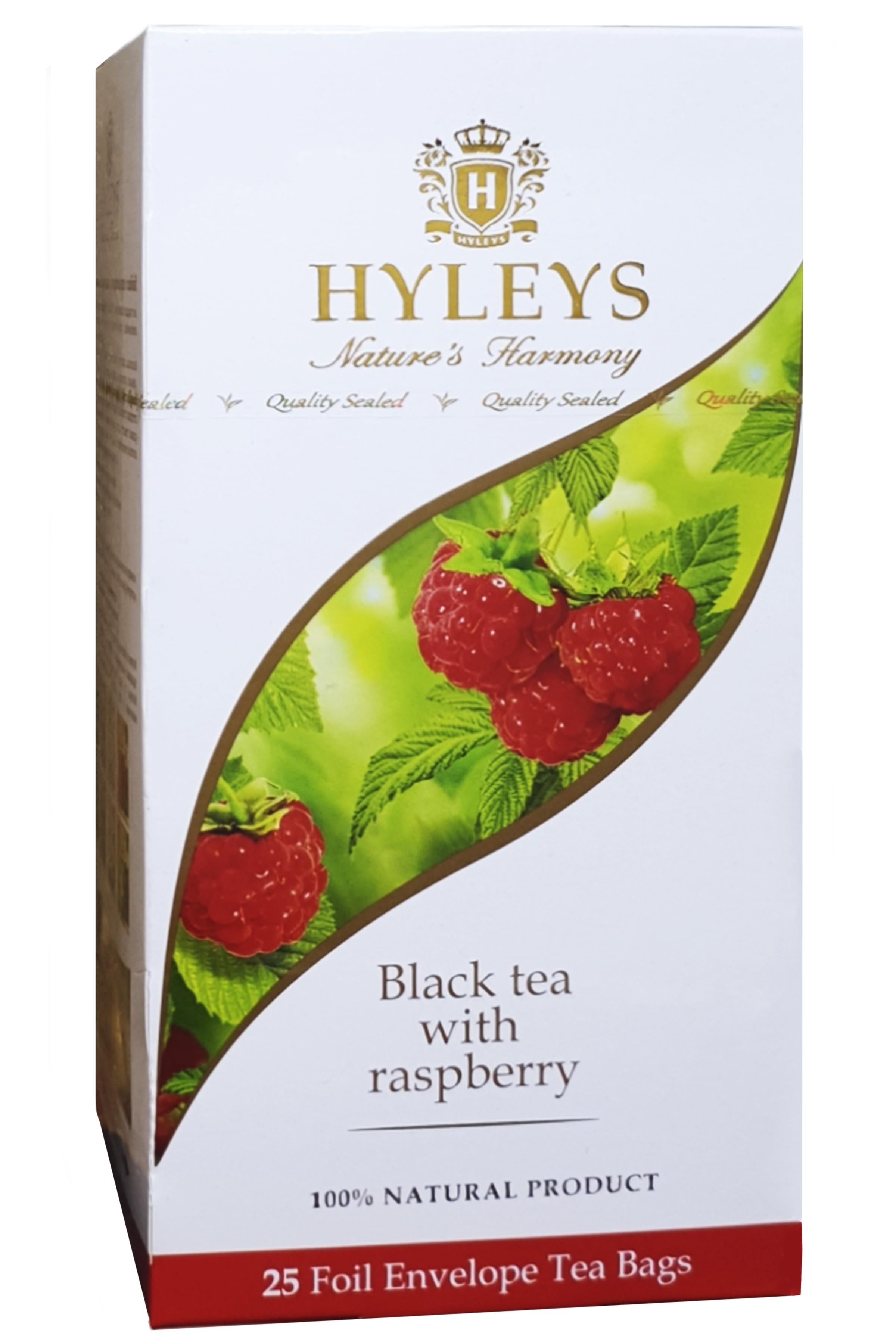 Чай Hyleys Черный с малиной 25 пакетиков (58359)