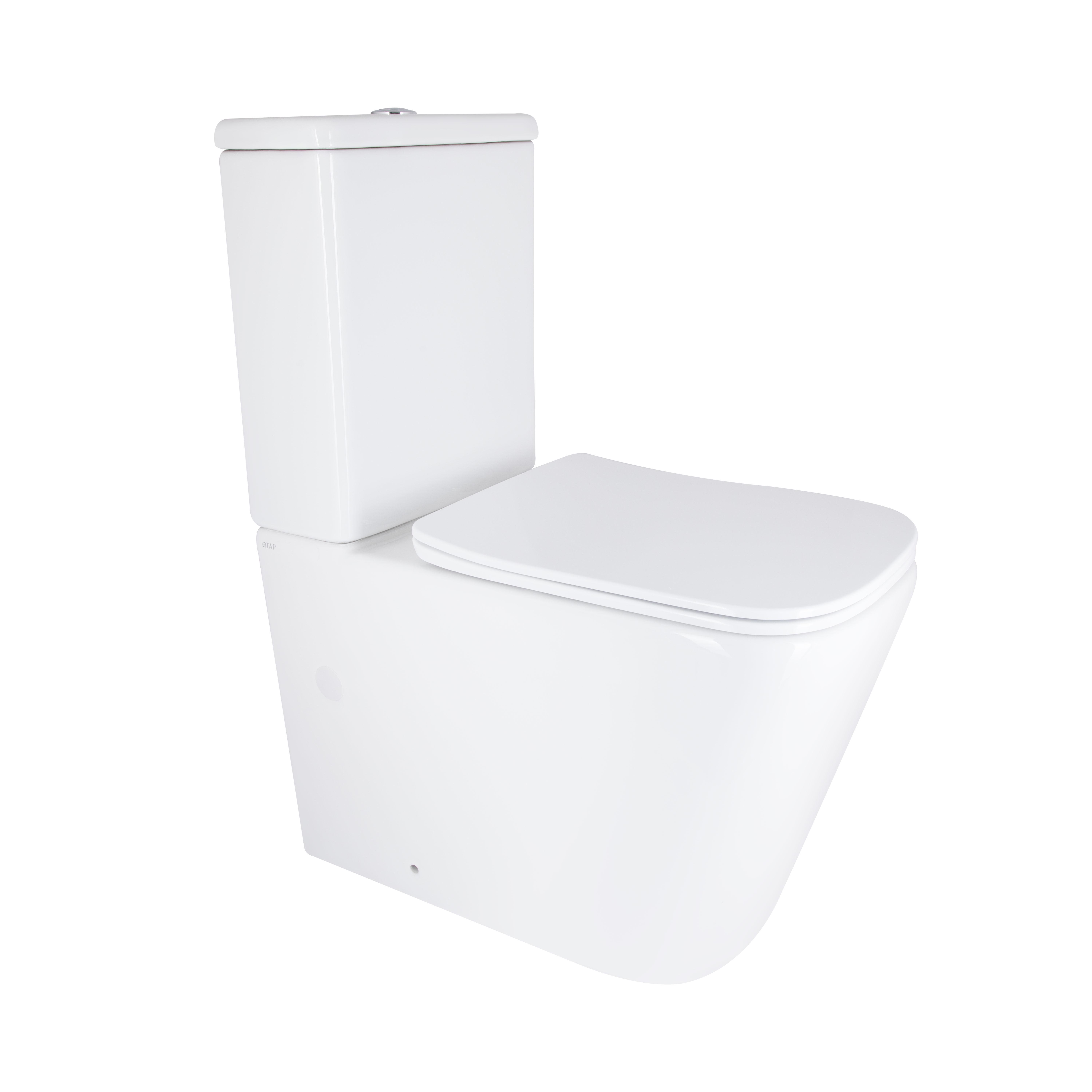 Унітаз підлоговий Qtap Stenava Rimless QT27228303W безобідковий з сидінням Soft-close White (SD00052621)