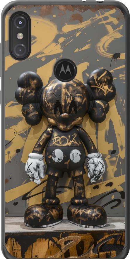 Чехол на Motorola One Power Bronze kaws (6097t-1588-42517)