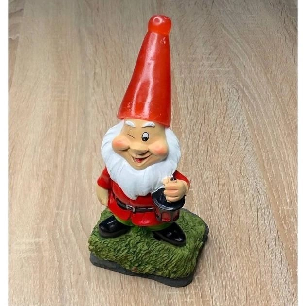 Світильник садовий Ельф Lemanso керамічний на сонячній батареї RGB з вимикачем Червоний (CAB127) - фото 2 Світильник садовий Ельф Lemanso керамічний на сонячній батареї RGB з вимикачем Червоний (CAB127) - фото 2