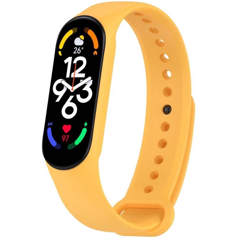 Ремінець силіконовий для Xiaomi Mi Band 7/6/5/4/3 Помаранчевий/Orange Fruit (00000077052_13)