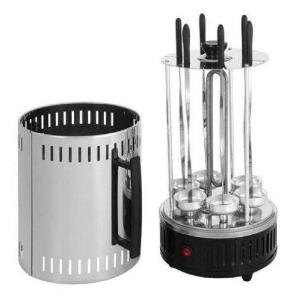 Електрошашличниця вертикальна Domotec MS-7781 Kebabs machine 6 forks 1000 W (12754156) - фото 2