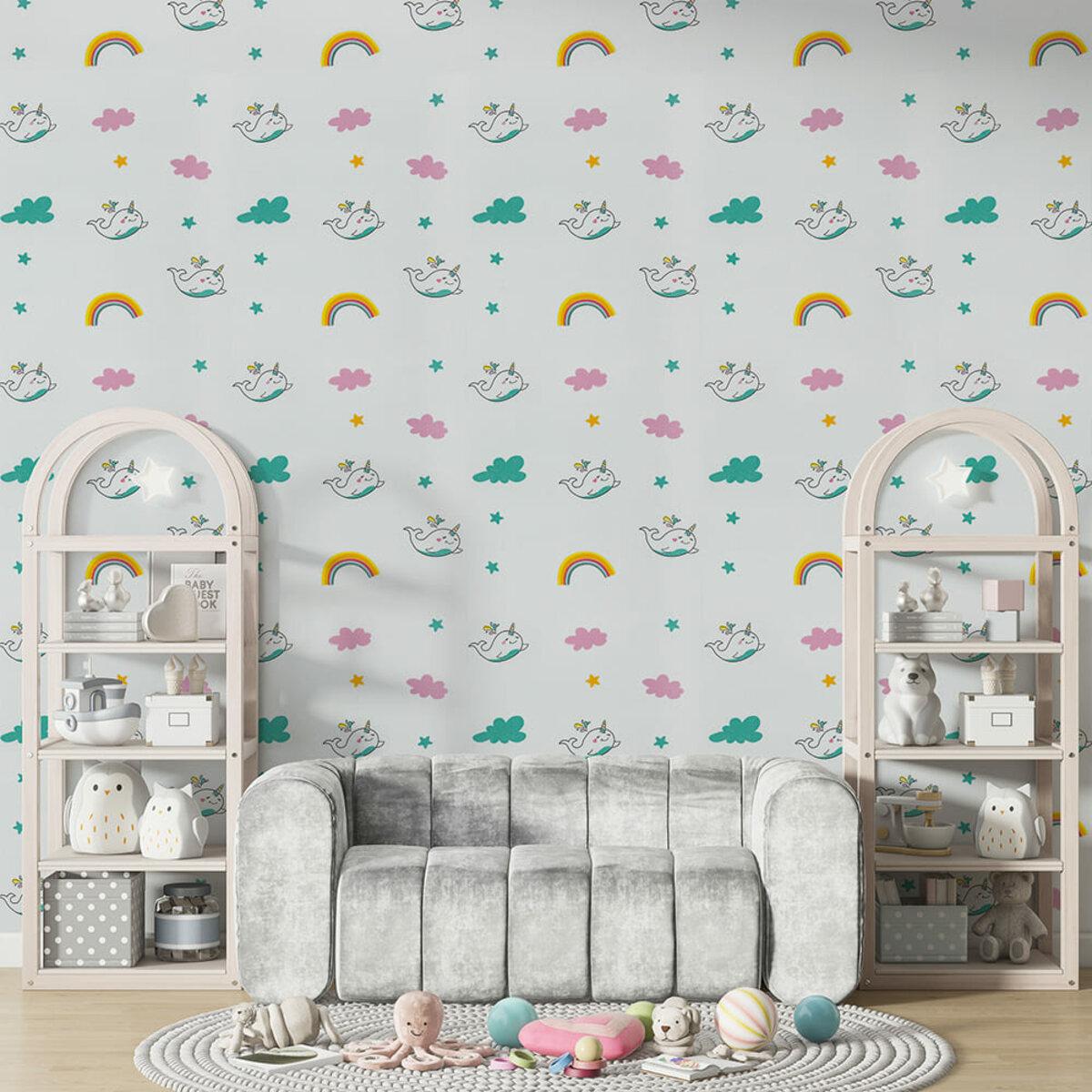 Обои самоклеящиеся Единорожки D 2800х500х1,5 мм (SW-00001946)