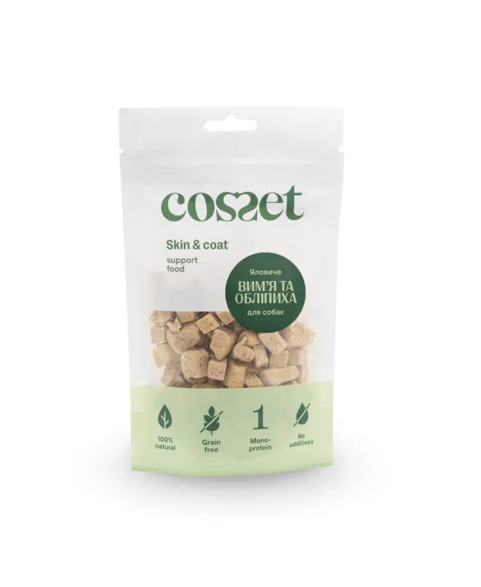 Вымя говяжье и облепиха для собак Cosset лиофилизированное (002002)