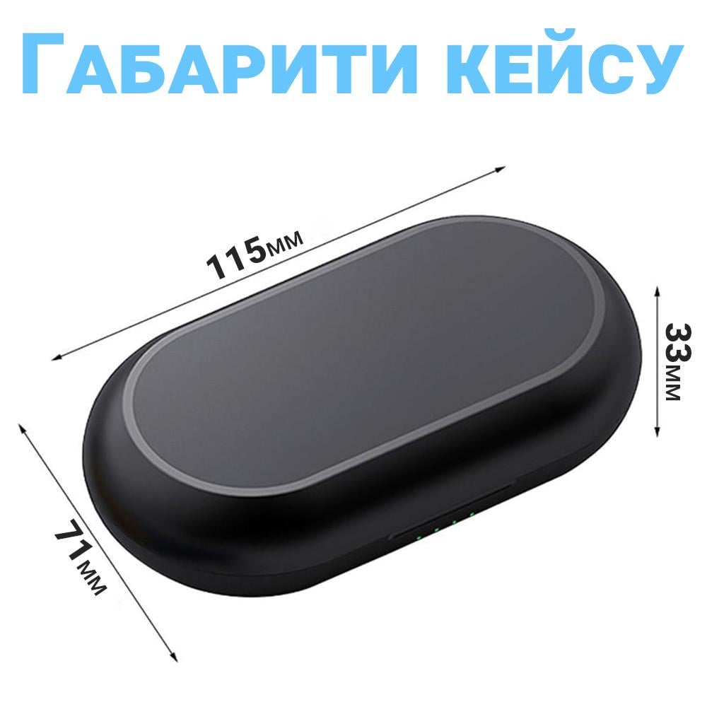 Мікрофон подвійний Savetek P33-2 Lightning для iPhone/iPad з зарядним кейсом до 20 м бездротовий петличний - фото 6