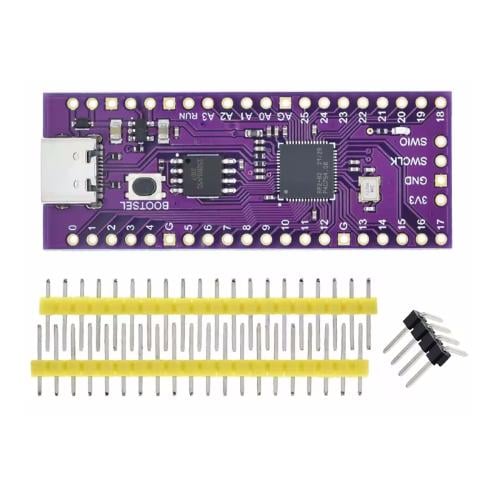 Плата разработчика Raspberry Pi Pico RP2040 16MB Фиолетовый (25793087)