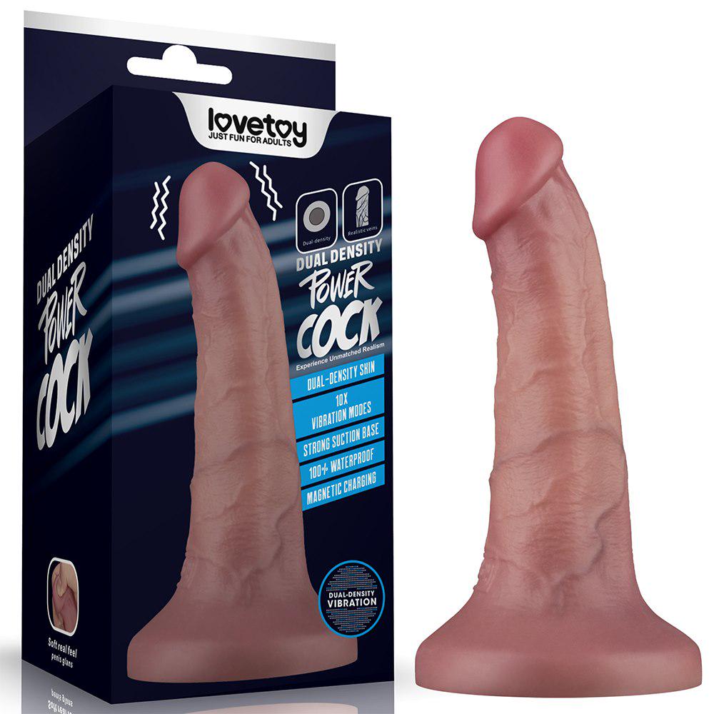Вибратор реалистичный LoveToy Vibrating Dual Density Power Cock 6 Вибратор реалистичный LoveToy Vibrating Dual Density Power Cock 6