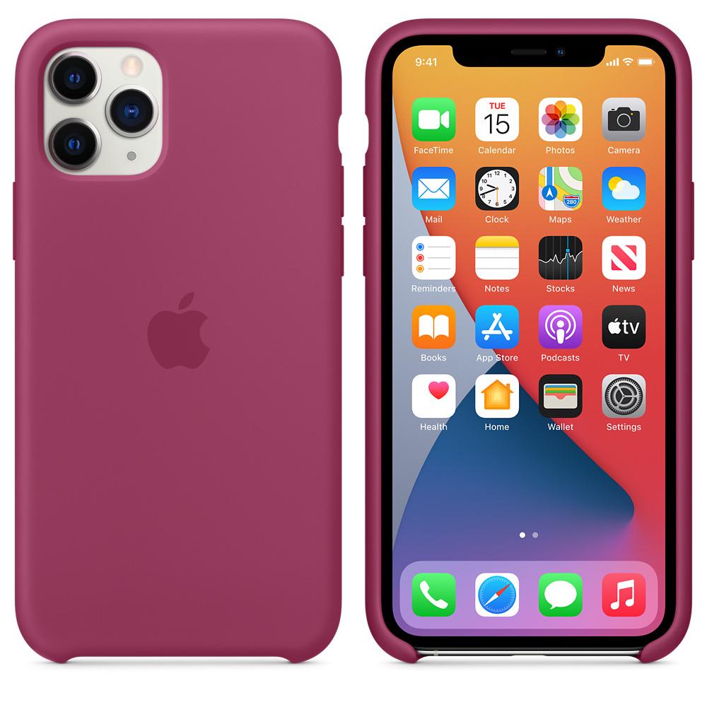 Силіконовий чохол-накладка Apple Silicone Case for iPhone 11 Pro, Pomegranate (HC) - фото 6