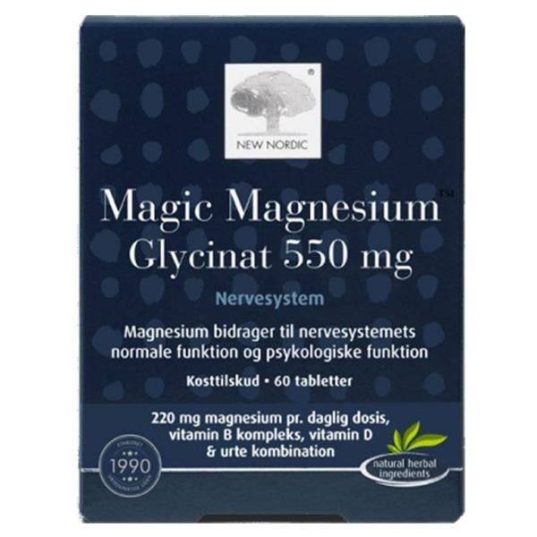 Микроэлемент магний New Nordic Magic Magnesium Glycinat 550 мг 60 табл. (000022238) Микроэлемент магний New Nordic Magic Magnesium Glycinat 550 мг 60 табл. (000022238)